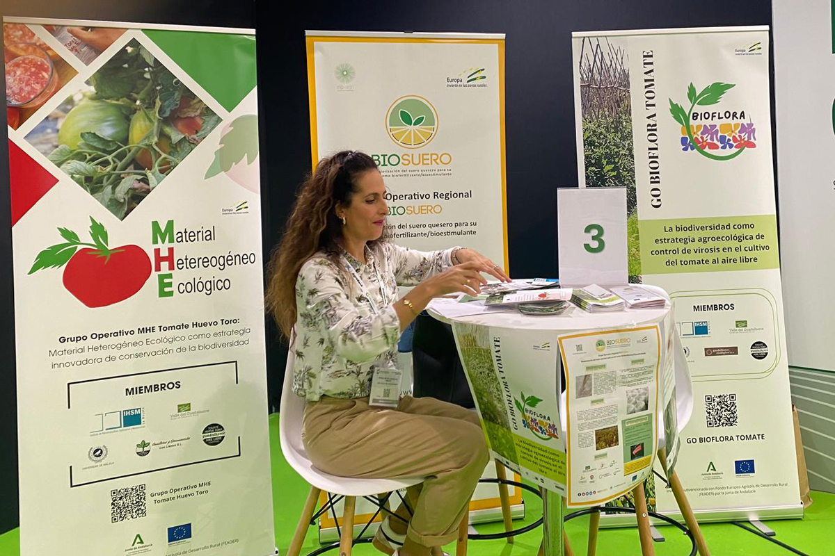 GO Biflora y el GO MHE Tomate Huevo Toro en Expo AgriTech 2024